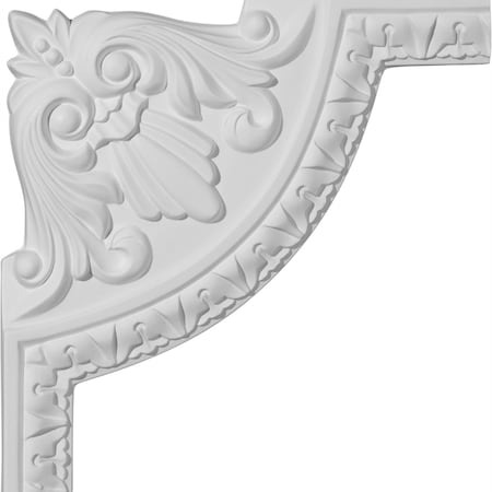 Ekena Millwork 8 1/2"W x 8 1/2"H Nexus Acanthus Leaf Panel Moulding Corner (matches moulding PML01X00NE) PML08X08NE